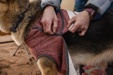 Ruffwear Hemp Hound Sweater Fired Brick Gr. XXS